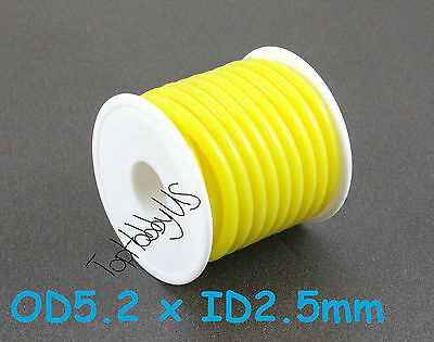 1roll (16ft) Silicone Rc Nitro Fuel Line Tubing D5.2xø2.5  (us Good Seller/ship)