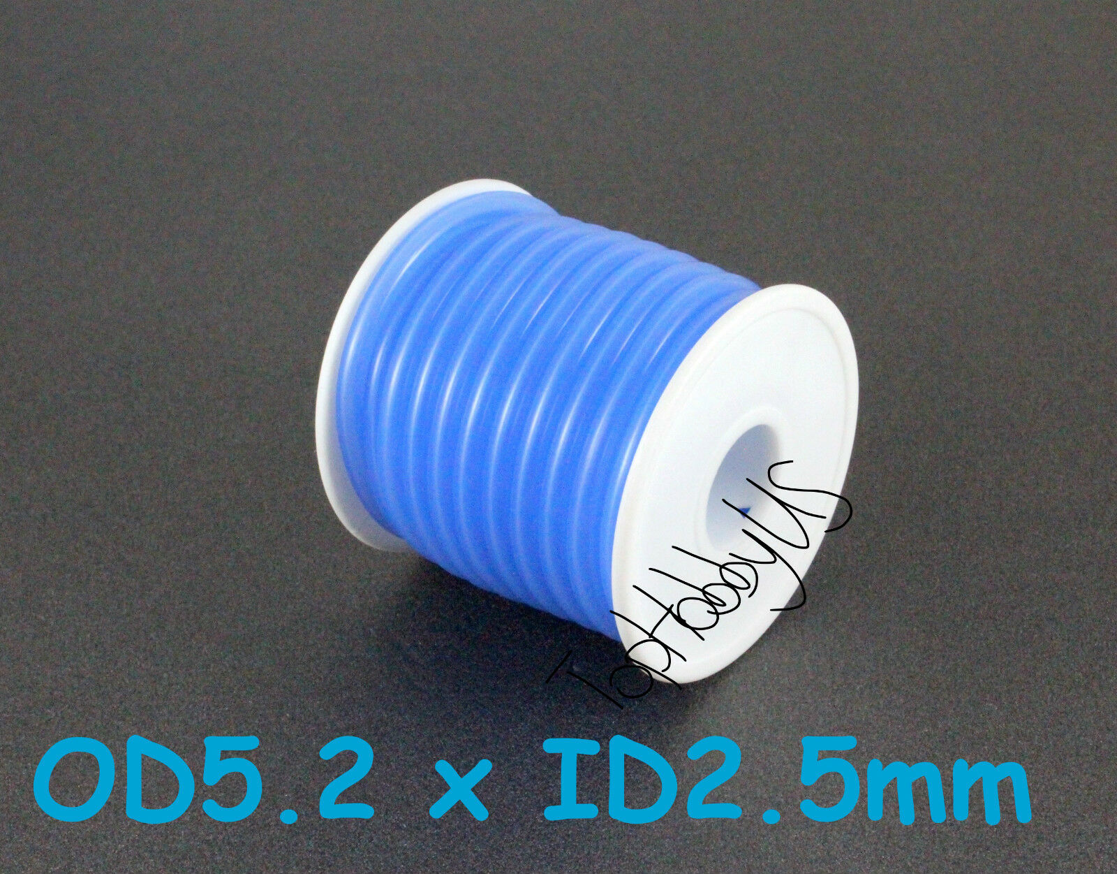 1roll (16 Ft) Blue Silicone Rc Nitro Fuel Line Tubing D5.2xø2.5 (us Seller Ship)