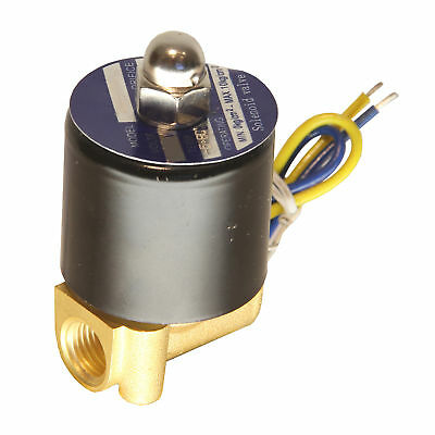Hfs(r) 12v Dc 1/4" Electric Solenoid Valve Water Air Gas, Fuels N/c - Brass