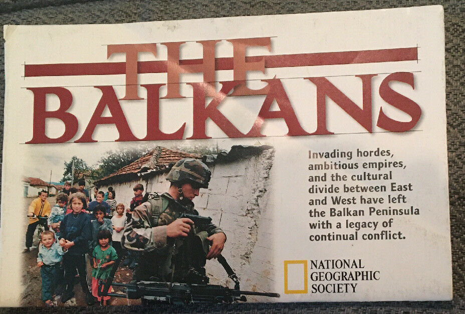 National Geographic Society The Balkans Map February 2000 Insert Only