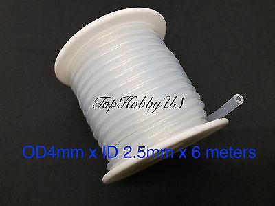 1 Roll (20 Ft) Rc Clear Gasoline Fuel Line Tubing D4mmxø2.5mm (us Seller/ship)