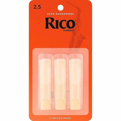 Rico By D'addario Alto Sax Reeds #2.5 - 3-pack, Rja0325