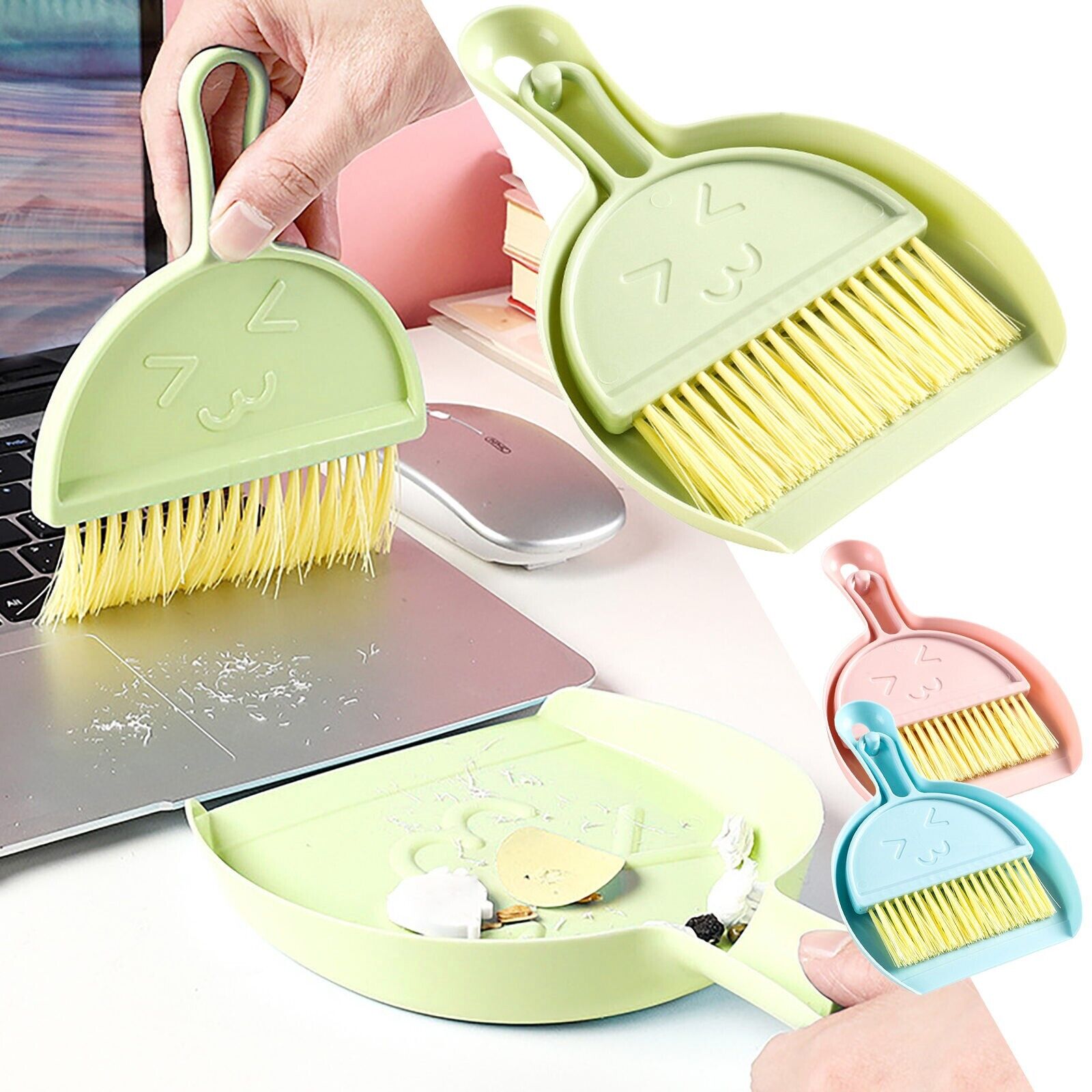 Mini Dustpan And Brush Set Small Hand And Dustpan Set For Home Kids Desktop