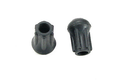 2 Pack Steel Reinforced  3/8" Rubber Tips- Cane, Crutch Or Chair Ctr-375-b