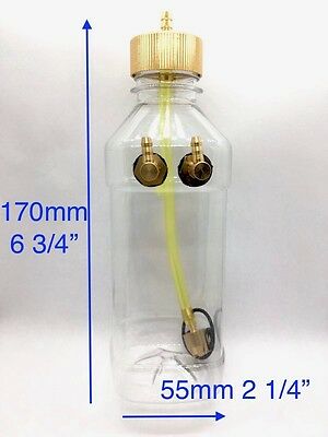 360ml (cc) 12oz Clear Fuel Tank With Metal Cap For Rc Airplane Gasoline Engine