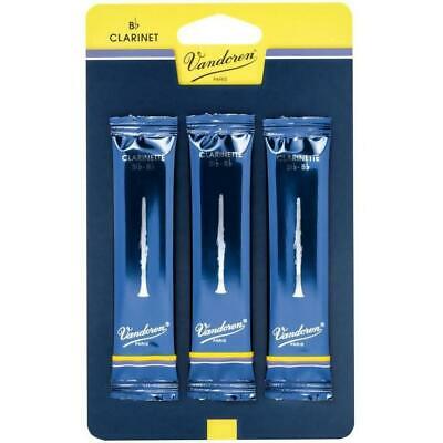 Vandoren Traditional Bb Clarinet Reeds 3 Pack - Select Your Strength