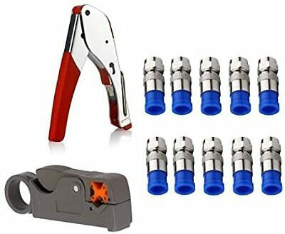 Gaobige Coax Cable Crimper Kit Tool For Rg6 Rg59 Coaxial Compression Tool Fittin