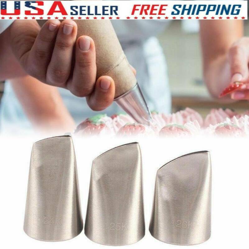 Rose Flower Cream Icing Piping Nozzle Pastry Tips Baking Cake Decor Tool Us