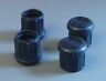 Set Of Four 1-1/8" Black Rubber Tips- Cane, Crutch Or Chair       Ct-1.125-b