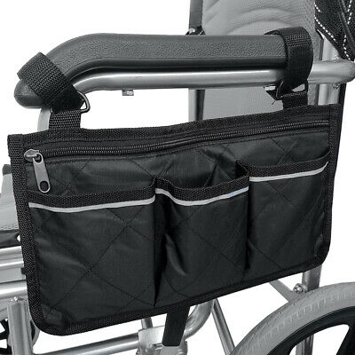 Outdoor Wheelchair Side Pouch Storage Bag  Armrest Pocket Organizer Holder Hot