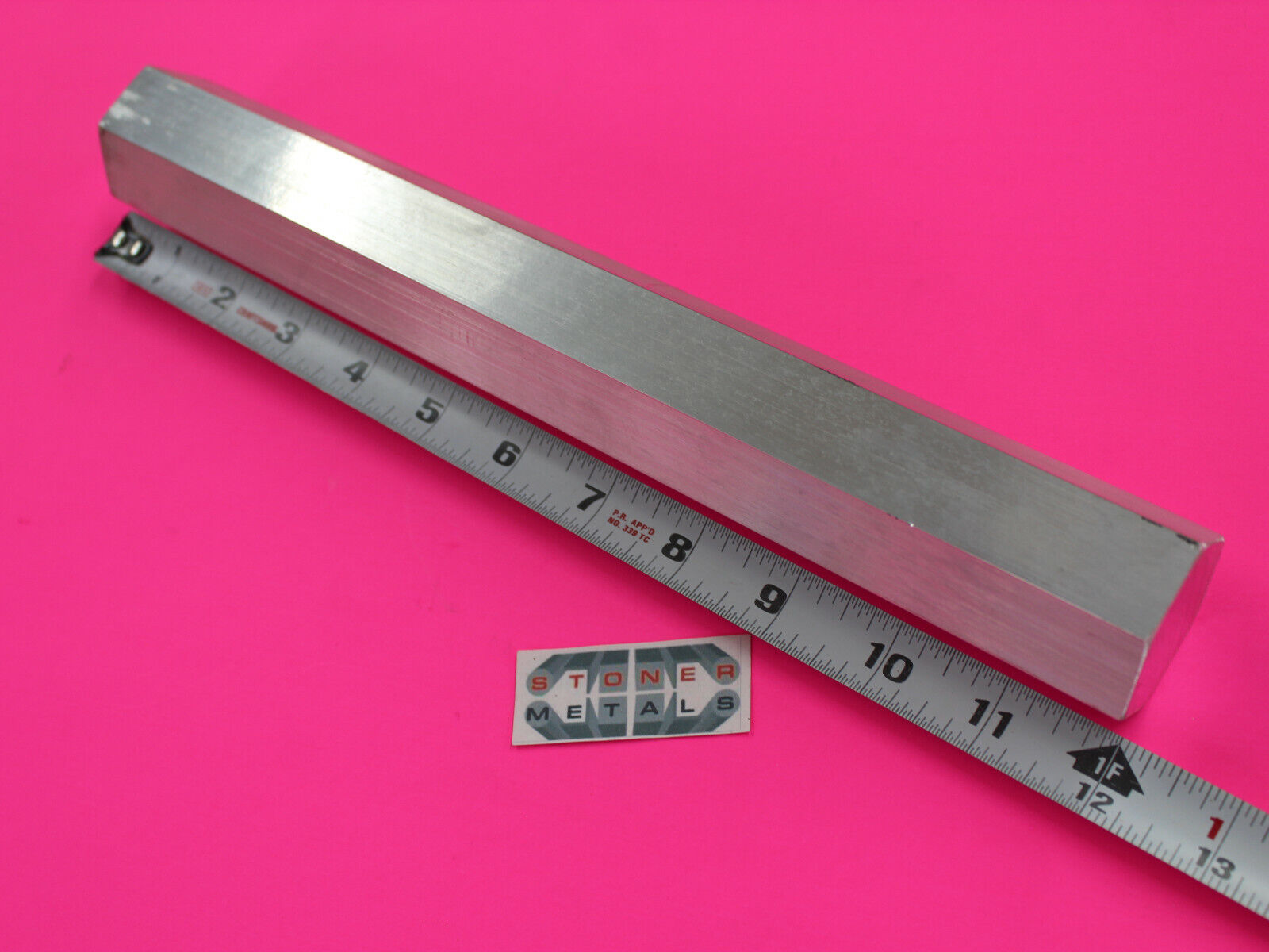 Hex 1-1/2" Aluminum 6061 Hex Bar 12" Long T6511 Solid Extruded Lathe Stock
